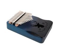Milisten Kalimba Notes Bois Massif Piano à Pouce Portable Mini Instrument de Musique à Doigts Bleu Dégradé pour Débutants et Professionnels