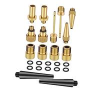 Milisten Kit Adaptateurs de Valve Universels pour Ensemble de Convertisseurs pour Pompes à Air Comprend Aiguilles pour Ballons et Accessoires Durable Utilisation Facile avec Organisateur