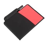 Milisten Kit Arbitre Football avec Cartes Rouge et Jaune Carnet de Score et Crayon Accessoires Durables pour Gestion Précise des Matchs et des Remplacements Adapté Aux Compétitions et