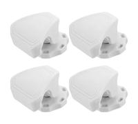 Milisten Kit de 4 Clips Rapides Blancs pour Visières de Football Américain, Fixations de Casque Universelles, Accessoires Solide pour Réparation et Maintien Sécurisé des Visières de