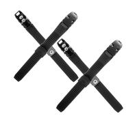 Milisten Kit de 4 Pièces de Boucles de Patins à roulettes Noir avec Roues PU, Système D'absorption des Chocs et Réglage Rapide pour Patinage Intérieur et Extérieur