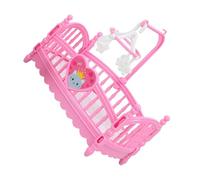 Milisten Kit de Lit Miniature pour Poupées Lit de Maison de Poupées Carton Ergonomique Accessoires de Mobilier Miniature Éducatif pour Rose