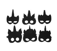 Milisten Kit de Masques Diy Unicornes Masques à Gratter pour Fête Halloween et Anniversaire Activités pour Décorations de Fête et Sécurisé