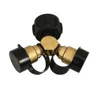 Milisten Kit de Raccord Y pour Bouteille Gaz Camping Répartiteur Propane Robuste et Étanche Adaptateur Tee pour Brûleur Barbecue et Installation sans Outil