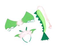 Milisten Kit Déguisement Dinosaure Garçon Fille Tête Queue et de Ptérodactyle Accessoire Photo pour Fête Danniversaire et Cosplay Rose