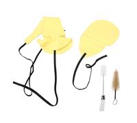 Milisten Kit D'entretien pour Saxophone Alto Chiffon en Microfibre Jaune et Écouvillon Double Couche, Brosse pour Embouchure, Séchage Rapide, pour Musiciens Professionnels et Débutants
