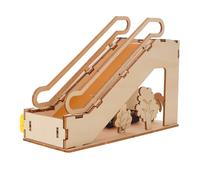 Milisten Kit Éducatif Science pour Garçon Fille Modèle Miniature Descalator Électrique Bois Puzzle Mécanique Stem Expérience Scientifique DIY Sécurisée et Réaliste pour Apprentissage
