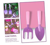 Milisten Kit Jardinage Garçon Fille et Solide Outils de Plantation Plastique et Métal Râteau Pelle Bêche pour Jeu Extérieur et Plage Éveil Nature et Créativité