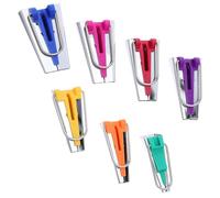 Milisten Kit Pose de Biais Tissu 6-25 Mm Outil Couture Plier Biais 7 Pièces 9 Mm 12 Mm 18 Mm 21 Mm 25 Mm Accessoires Mercerie pour Quilting et Ourlets Précis Outil Reliure Courtepointe