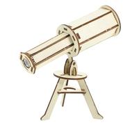 Milisten Kit Télescope en Bois à Monter Soi-même pour Garçon et Filles, Jouet Éducatif Créatif DIY, Format 2 Kits, Expérience Scientifique Ludique, Apprentissage Manuel et Optique, Jeu