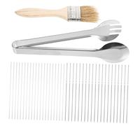 Milisten Kit Ustensiles pour Barbecue Ensemble De Brosse Fourchettes Pinces Et Accessoires pour Gril