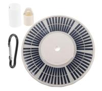 Milisten Lampe Mat Solaire Étanche pour Drapeau Extérieur Éclairage Jardin Pratique Installation sans Fil Panneau Solaire Haute Efficacité Allumage Automatique Crépuscule