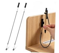 Milisten Lanière pour Stylo à Dessin 2 pièces Cordon élastique avec Clip adhésif Solide Anneau antidérapant en Silicone pour Usage sur écran Tactile et comptoirs