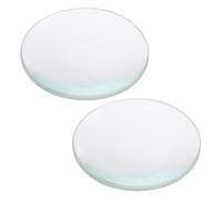 Milisten Lentilles Doubles Convexes 30Mm 50Mm Outils d'Enseignement pour Physique Kit de 2 Lentilles en Transparent pour Expériences Scientifiques