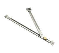 Milisten Limiteur de Sécurité Fenêtre Coulissante sans Perçage, Barre Télescopique Réglable 30 Cm en Aluminium, Verrou de Châssis pour Maintien Ventilation, Protection Intérieure