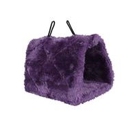 Milisten Lit d'escalade pour Perroquet Animal De Compagnie Hamac Oiseau Peluche Perroquets Perche Literie Triangle Plus Chaud Petit Lit De Couchage pour Animaux De Compagnie Violet,Mauve