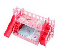 Milisten Lit Superposé pour Poupée Meubles De Maison De Poupée Lit pour Bébé Lits Superposés pour Poupées Mini-Lit Superposé Jouets Mini-Lit en Peluche Maison De Poupée Lits De