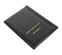 Milisten Livre de Rangement pour Pièces de Monnaie 60 Emplacements, Album de Collectionneur Noir Pochettes Transparentes, Organiseur Sécurisé pour Pièces Commémoratives et Petites