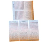 Milisten Livre Illustré De 5 Pièces sur Les Signes Spirituels Guide du Livre des Changements Manuel De Divination Livre De Référence De Divination Texte du I Ching Livres De Référence