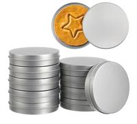 Milisten Lot de 10 boîtes rondes en métal Dalgona coréen pour bonbons, biscuits, bijoux, cire, thé