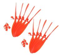 Milisten Lot de 10 Hélices Spirales pour Hélicoptère Modèle Réduit d'avion Télécommandé Pièces Détachées pour Réparation d'avion Orange