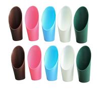 Milisten Lot de 10 Mini Pelles De Jardin en Plastique pour Plantes Succulentes, Outil De Plantation Polyvalent, Petit Format Compact, Désherbage Et Rempotage en Intérieur Et Extérieur