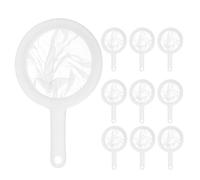 Milisten Lot de 10 Petits Filets à Crevettes en Nylon PP avec Mailles Fines 300, Filet de Pêche et Nettoyage pour Aquarium, Accessoires Compacts Légers Adaptés au Ramassage des Jeunes