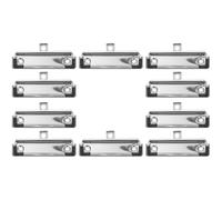 Milisten Lot de 10 Pinces à Documents en Métal 10 Cm Trou Suspendre, Clips D'index Argentés pour Fournitures de Bureau, Accessoires Multifonctions pour Porte-documents et Classement, Usage