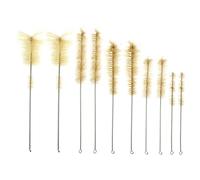 Milisten Lot de 10 Set de Goupillons Longs Nettoyage des Bouteilles Goupillon en Accessoire de Nettoyage pour Bouteilles et Tubes à Essai Pratique
