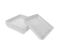 Milisten Lot de 10 Soucoupes pour Pots De Fleurs D & # 39; Extérieur Plateau De Drainage pour Plantes Bac Récupérateur D & # 39; Eau Carré pour Pots De Fleurs Bac De Drainage De