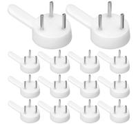 Milisten Lot de 100 crochets invisibles en plastique pour cadre photo sans trace - Crochets invisibles pour mur dur - Crochets sans trace - pour photo de mariage - à clou en fer blanc