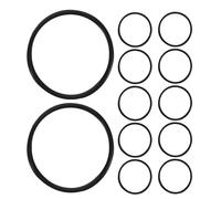 Milisten Lot de 12 bandes élastiques antichoc : fixations pour microphone à condensateur (1,3 pouce), anneaux en caoutchouc, support anti-vibration pour une fixation sécurisée.