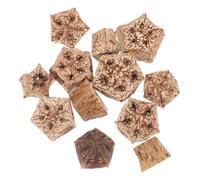 Milisten Lot de 12 Jouets à Mâcher pour Perroquets Et Perruches, Blocs Naturels De Fruits Secs, Accessoires Solide pour l 39 Activité Divertissement des Oiseaux De Compagnie