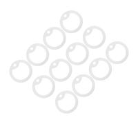 Milisten Lot de 12 Manchons D’Étiquette en Silicone Phosphorescents Antibruit pour Chien Protège-Médailles D’Identification Lumineux Cache-Étiquette Silencieux Vert Fluorescent