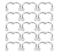 Milisten Lot de 15 Bagues à Clip en Alliage Métal pour Pattes de Perroquet N°10 - Anneaux Résistants pour Conure Cacatoès et Inséparables - Accessoires D’Entraînement Vol Extérieur et