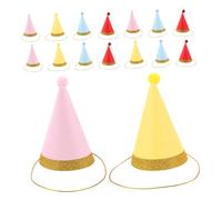 Milisten Lot de 16 Mini Chapeaux De Fête d'anniversaire pour Chien Accessoire De Costume De Fête pour Chaton Et Chiot Multicolores pour Animal De Compagnie