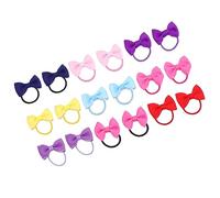 Milisten Lot De 18 Nœuds Pour Cheveux Filles Élastiques Doux Ruban-grain Confort De Cheval Accessoires Cheveux Garçon Et Filles Couleur Aléatoire