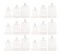 Milisten Lot de 18 Sachets Souples Rechargeables 30ml/50ml/100ml Étanches à Usage Voyage, Pochettes Multifonctions pour Lotion, Gel et Cosmétiques, Réutilisables et Portables, Trousse