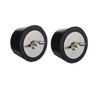 Milisten Lot De 2 Antigel pour Piscine Submersibles pour Aquarium Écumoire Drainage Débouchage Gonflable Caoutchouc Noir