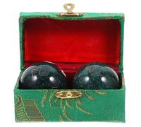 Milisten Lot de 2 Balles de Massage en Métal 47 Mm Boules de Massage Mains Manuelle Verte Outil de Fitness et Relaxation pour Entraînement Musculaire et Soulagement du Stress