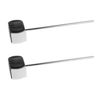 Milisten Lot de 2 Batteurs pour Pédale de Grosse Caisse en Acier Inoxydable Maillets en Feutre Solide Accessoires Percussion pour Répétitions et Concerts Remplacement Maillet Batterie