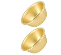 Milisten Lot de 2 Bols Traditionnels Coréens Dorés en Aluminium 12 Cm, Multifonction pour Soupe, Nouilles, Dessert, Usage Domestique, Restaurant, Barbecue et Camping