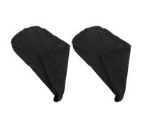 Milisten Lot de 2 Bonnets à Dreadlocks Noirs en Spandex, Larges et Élastiques, Couvre-cheveux Respirants pour Cheveux Longs, Bandeaux de Protection pour Homme, Accessoires Cheveux Hip-hop,