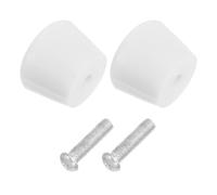 Milisten Lot de 2 Butées de Frein Blanches en Plastique pour Patins à roulettes Pièces de Rechange Robustes Vis Freinage Rapide et Sécurisé pour Patinage en Ville et Extérieur