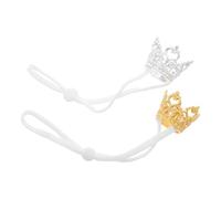 Milisten Lot de 2 couronnes pour Hamster : Couronne pour Petit Animal, Accessoire Photo pour déguisement, diadème de fête pour Lapin, Petite de Princesse