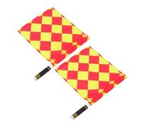 Milisten Lot De 2 Drapeaux De Signalisation Portables Pour Volley-Ball Football Équipement D'Arbitre Drapeaux De Compétition Pour Événements Sportifs