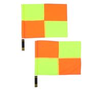 Milisten Lot De 2 Drapeaux De Signalisation Pour Football Petit Drapeau Portatif Drapeau De Signalisation Pour Arbitre De Volley-Ball Juge De Ligne