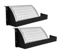 Milisten Lot de 2 Filets de Foot en Plastique Noir Boîte de Collection Compacte, Remplacement de Filet de Foot pour Table Multijeux, Accessoire de Rangement pour Balles, Jeu à Domicile