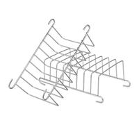 Milisten Lot de 2 Grilles Acier Inoxydable 201ss pour Friteuse à Air Chaud, Support Cuisson Résistant Haute Température, Accessoires la Cuisine pour Panier Vapeur et Rôtissage, Compatible