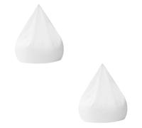 Milisten Lot De 2 Housses De Rechange pour Canapé en Peluche Housses Intérieures pour Pouf Housse pour Canapé Paresseux Housse pour Pouf Tissu Blanc